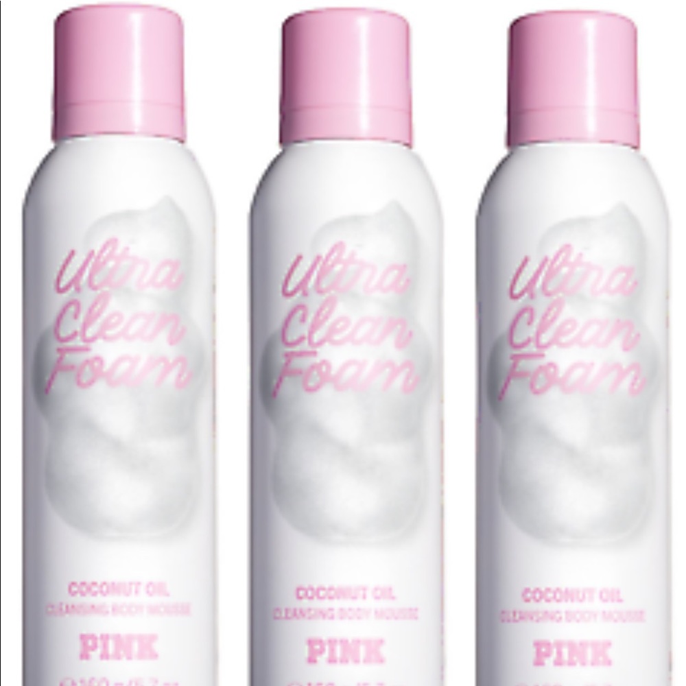 NWT 3 PC VS PINK Foam Coconut Oil Cleanser